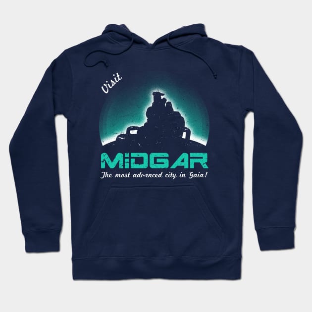 Visit Midgar Hoodie by alecxps